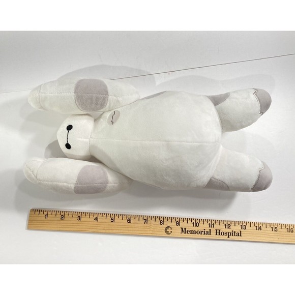 Disney Baymax 12" Big Hero 6 White Plush Toy Robot Jointed Shoulder Movable Arms - Picture 9 of 12